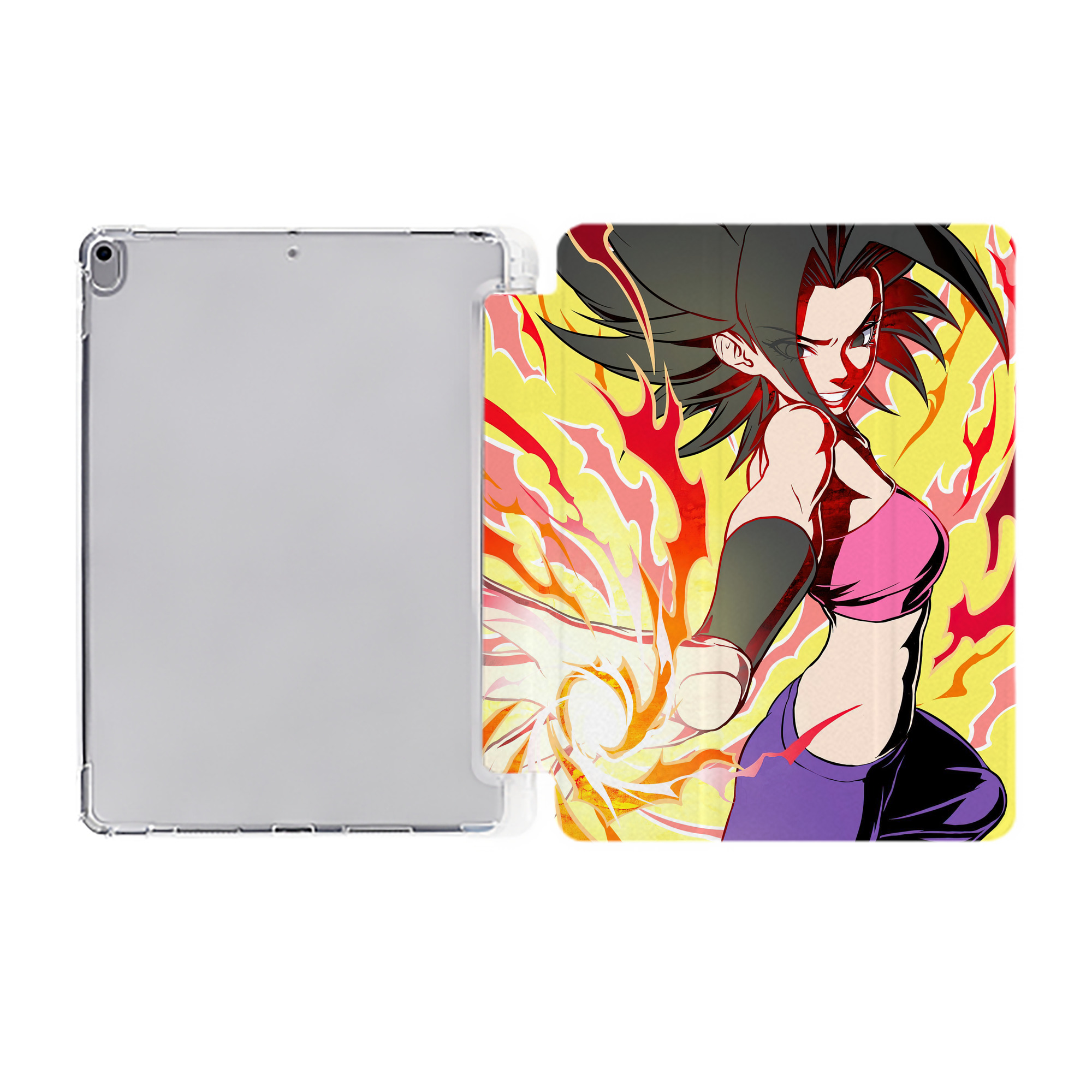 （画像用） ドラゴンボール DRAGON BALL IPad ケース ペン収納付き 三つ折りスタンド PUレザー×シリコン 対応機種9.5/10.5/10.9インチ